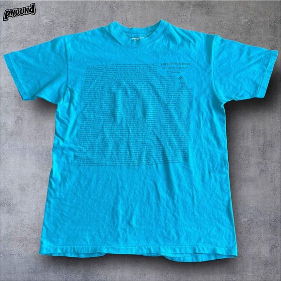 Exxon Safety TShirt Vtg 80s Gasoline Made In USA L GRAPHIC - Picture 1 of 8